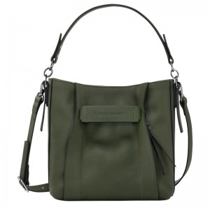 Longchamp Longchamp 3d S Crossbody Bag Khaki | 2465970-PY