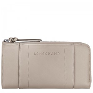 Longchamp Longchamp 3d Zip Around Wallet Clay | 2096537-RB