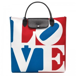 Longchamp Longchamp X Robert Indiana L Handbag Weiß | 0486395-LE