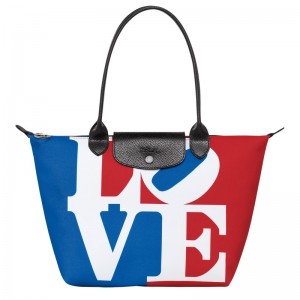 Longchamp Longchamp X Robert Indiana M Tote Bag Weiß | 5428967-VO