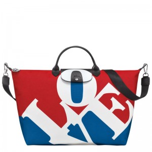 Longchamp Longchamp X Robert Indiana Travel Bag Weiß | 4520679-YZ