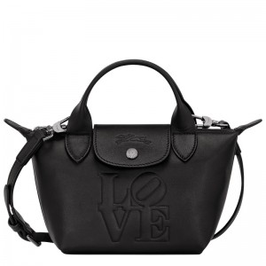 Longchamp Longchamp X Robert Indiana Xs Handbag Schwarz | 4792013-LU