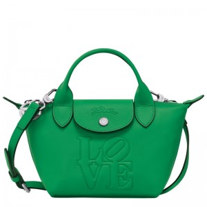 Longchamp Longchamp X Robert Indiana Xs Handbag Grün | 9285631-FO