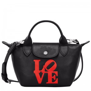 Longchamp Longchamp X Robert Indiana Xs Handbag Schwarz | 6972314-MN