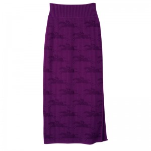 Longchamp Midi Skirt Violet | 3084927-JI