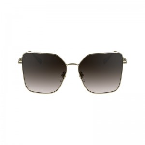 Longchamp Sunglasses Gold Braun | 8207359-JI