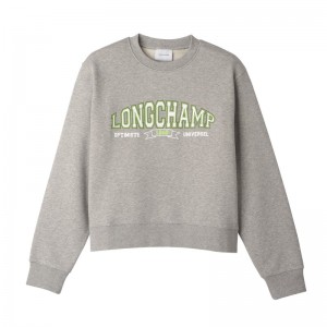Longchamp Sweatshirt Grau | 3185940-CD