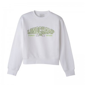 Longchamp Sweatshirt Weiß | 7689052-TP