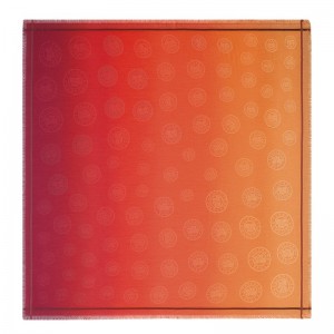 Longchamp The Gradient-effect Jacquard Medal Stole Tomato | 3017489-UA