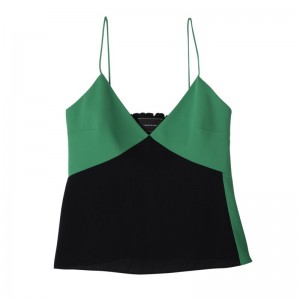 Longchamp Thin Strap Top Grün Schwarz | 7560824-MB