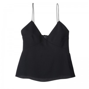 Longchamp Thin Strap Top Schwarz | 1653489-TM