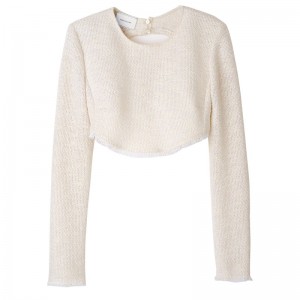 Longchamp Top Ecru | 4018597-HI