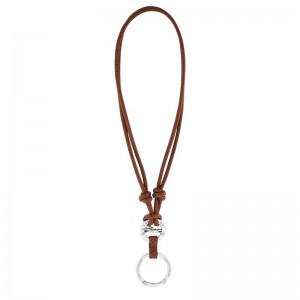 Longchamp Épure Key Ring Braun | 8619503-EI